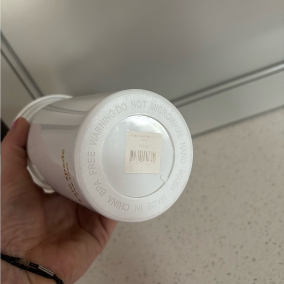 Kate Spade White 'Miss to Mrs' Tumbler with Straw - Picture 4 of 4